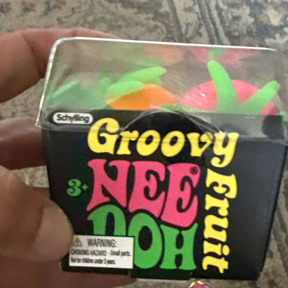 Authentic Schylling NeeDoh Lot Jelly Squish Cloud Pleaser Groovy Fruit HTF New